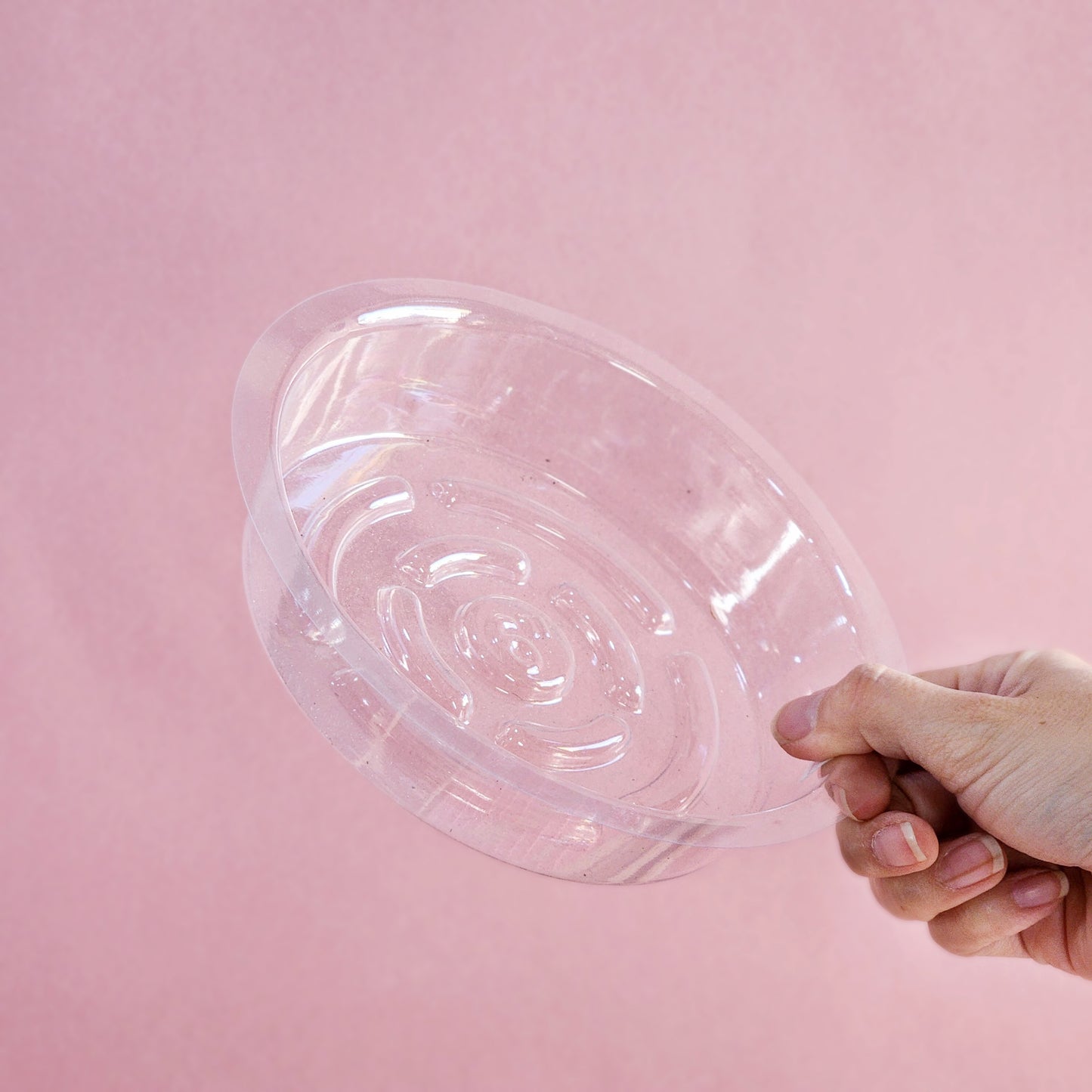 Platos transparentes delgados