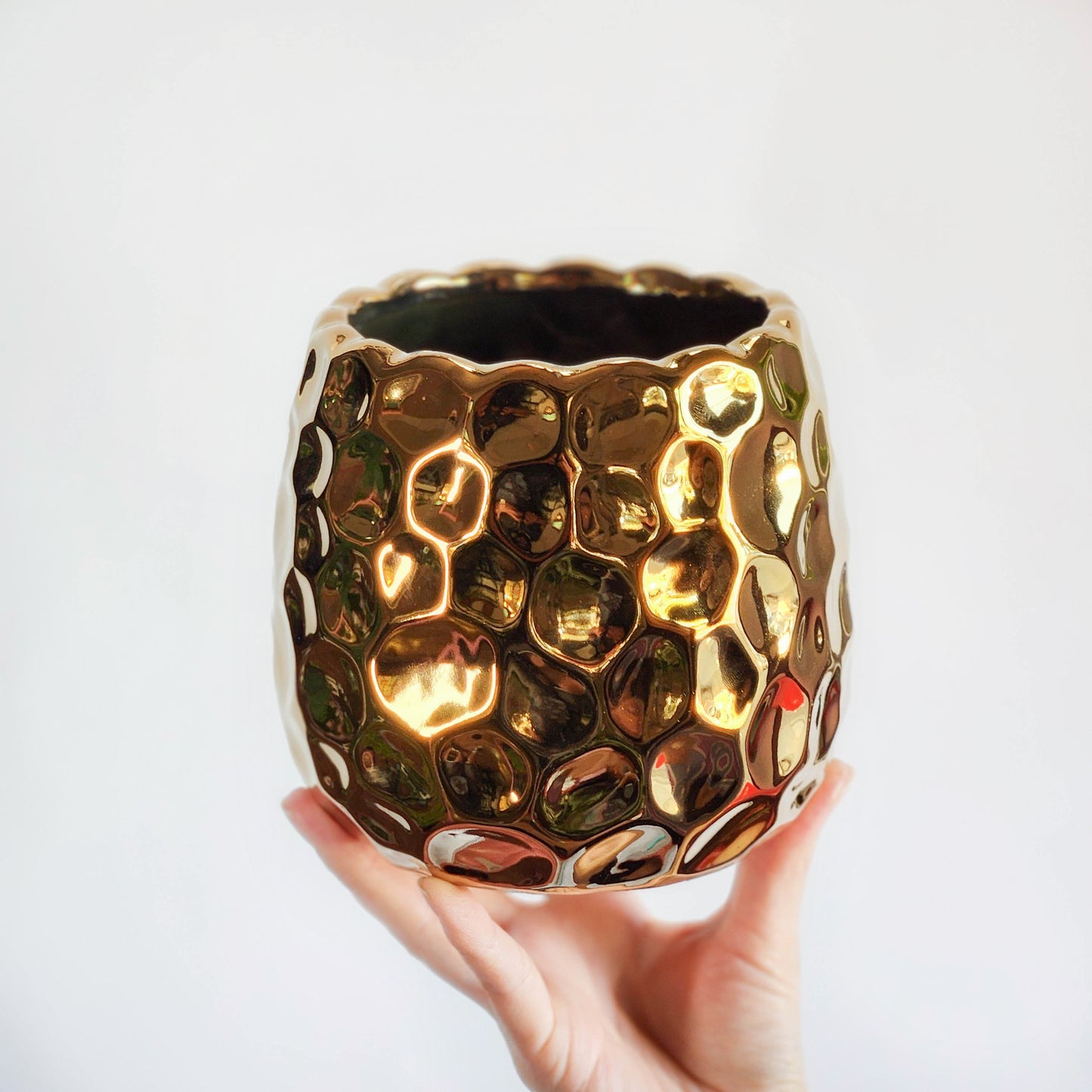 Maceta Dorado 11x13 cm