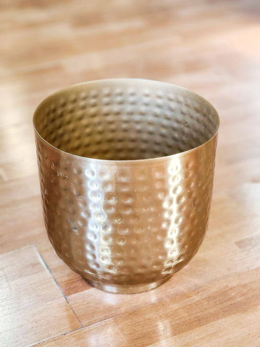 Portamaceta metálico dorado