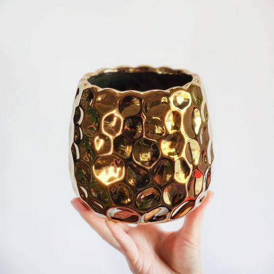 Maceta Dorado 11x13 cm