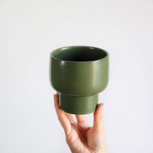 Macetero copa verde