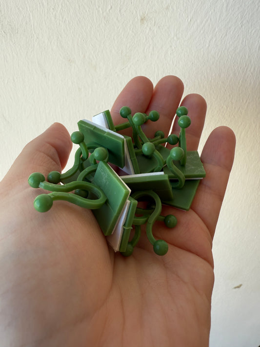 Clip fijación verde